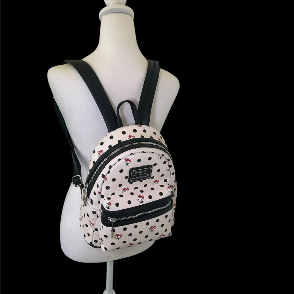 Loungefly Loves Hello Kitty EUC Polka Dot Backpack - Picture 2 of 9